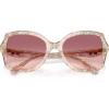 imageCoach Womens Hc8410u Universal Fit Butterfly SunglassesTransparentFloral FieldPurple Pink Gradient