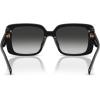 imageCoach Womens Hc8424f Low Bridge Fit Square SunglassesBlackGrey Gradient