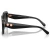 imageCoach Womens Hc8424f Low Bridge Fit Square SunglassesBlackGrey Gradient