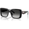 imageCoach Womens Hc8424f Low Bridge Fit Square SunglassesBlackGrey Gradient