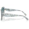 imageCoach Womens Hc8424f Low Bridge Fit Square SunglassesPearlized Blue WatercolorBlue Yellow Gradient