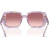 imageCoach Womens Hc8424f Low Bridge Fit Square SunglassesPearlized Purple WatercolorPurple Pink Gradient