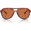 imageCOACH Womens Hc8406u Sculpted C Hardware Universal Fit Aviator SunglassesCaramel TortoiseBrown Solid