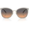 imageCOACH Womens Square Metal Frame SunglassesLight GoldDoveSmokey Peach Gradient