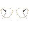 imageCoach Mens Hc5163 Square Prescription Eyewear FramesLight Gold Satin ColorDemo Lens