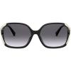 imageCoach Womens Hc8280u Universal Fit Square SunglassesBlackGrey Gradient