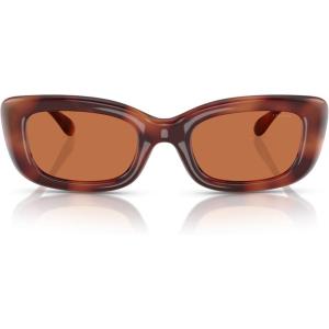 imageCOACH Womens Hc8390u Sculpted C Hardware Universal Fit Rectangular SunglassesCaramel TortoiseBrown Solid