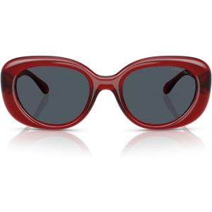 imageCOACH Womens Hc8391u Sculpted C Hardware Universal Fit Oval SunglassesMilky MerlotGrey Solid
