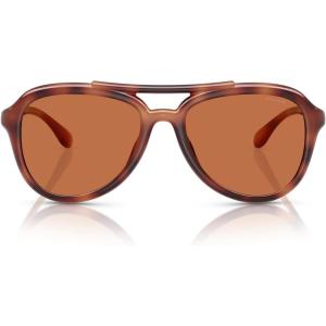 imageCOACH Womens Hc8406u Sculpted C Hardware Universal Fit Aviator SunglassesCaramel TortoiseBrown Solid