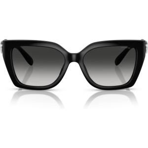 imageCOACH Womens Hc8408f Maxi C Hardware Low Bridge Fit Square SunglassesBlackGrey Gradient