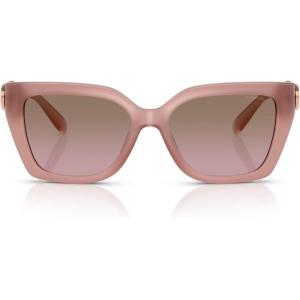 imageCOACH Womens Hc8408f Maxi C Hardware Low Bridge Fit Square SunglassesMilky BuffBrown Rose Gradient