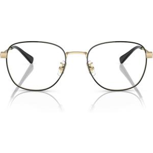 imageCoach Mens Hc5163 Square Prescription Eyewear FramesLight Gold Satin ColorBlackDemo Lens