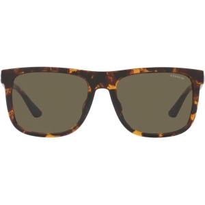 imageCoach Mens Hc8367u Universal Fit Square SunglassesDark TortoiseBrown Solid