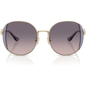 imageCoach Womens Hc7176b Round SunglassesShiny Light GoldLilacLilac Peach Gradient