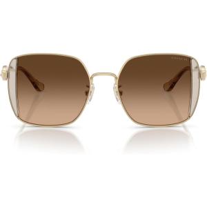 imageCoach Womens Hc7177b Square SunglassesShiny Light GoldFawnBrown Gradient