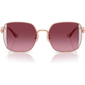 imageCoach Womens Hc7177b Square SunglassesShiny Rose GoldRoseBerry Gradient
