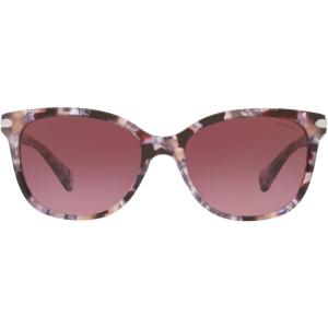 imageCoach Womens Hc8132 Cat Eye SunglassesPurple TortoiseBurgundy Gradient