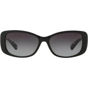 imageCoach Womens Hc8168 Rectangular SunglassesBlackGrey Gradient
