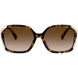imageCoach Womens Hc8280u Universal Fit Square SunglassesDark TortoiseBrown Gradient