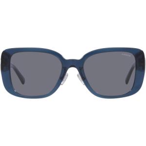 imageCoach Womens Hc8352 Square SunglassesTransparent BlueBlue Solid