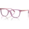 imageCOACH Womens Hc6235u Universal Fit Square Prescription Eyewear FramesTransparent AmethystDemo Lens