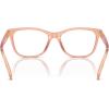 imageCOACH Womens Hc6235u Universal Fit Square Prescription Eyewear FramesTransparent SaddleDemo Lens