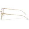 imageCoach Womens HC5184 Rectangular Prescription Eyewear Frames Shiny Light GoldClearDemo Lens 54 mm