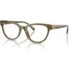 imageCoach Womens HC6258U Universal Fit Square Prescription Eyewear Frames Milky MossDemo Lens 53 mm