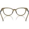 imageCoach Womens HC6258U Universal Fit Square Prescription Eyewear Frames Milky MossDemo Lens 53 mm