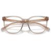 imageCoach Womens Hc6267d Square Prescription Eyewear FramesTransparent KhakiDemo Lens