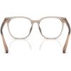 imageCoach Womens Hc6267d Square Prescription Eyewear FramesTransparent KhakiDemo Lens
