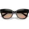 imageCoach Womens Hc8379u Universal Fit Butterfly SunglassesEmerald Pearl Signature CGreen Peach Gradient