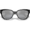 imageCoach Womens Hc8379u Universal Fit Butterfly SunglassesGrey Pearl Signature CLight Silver Mirrored
