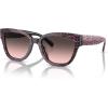 imageCoach Womens Hc8379u Universal Fit Butterfly SunglassesRuby Pearl Signature CGrey Rose Gradient