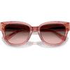 imageCoach Womens Hc8379u Universal Fit Butterfly SunglassesTea Rose CGrey Pink Gradient