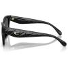 imageCoach Womens Hc8418u Universal Fit Butterfly SunglassesBlackGrey Gradient Polarized
