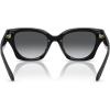 imageCoach Womens Hc8418u Universal Fit Butterfly SunglassesBlackGrey Gradient Polarized