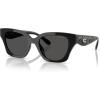 imageCoach Womens Hc8418u Universal Fit Butterfly SunglassesBlackGrey Solid
