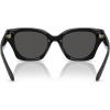 imageCoach Womens Hc8418u Universal Fit Butterfly SunglassesBlackGrey Solid