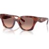 imageCoach Womens Hc8418u Universal Fit Butterfly SunglassesCaramel TortoiseBrown Pink Gradient