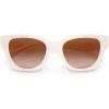 imageCoach Womens Hc8418u Universal Fit Butterfly SunglassesMilky CloudBrown Gradient