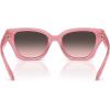 imageCoach Womens Hc8418u Universal Fit Butterfly SunglassesMilky PinkGrey Pink Gradient