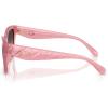 imageCoach Womens Hc8418u Universal Fit Butterfly SunglassesMilky PinkGrey Pink Gradient