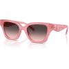 imageCoach Womens Hc8418u Universal Fit Butterfly SunglassesMilky PinkGrey Pink Gradient