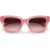 imageCoach Womens Hc8418u Universal Fit Butterfly SunglassesMilky PinkGrey Pink Gradient