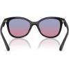 imageCoach Womens Hc8419u Universal Fit Square SunglassesBlackBlue Purple Gradient