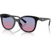 imageCoach Womens Hc8419u Universal Fit Square SunglassesBlackBlue Purple Gradient
