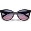 imageCoach Womens Hc8419u Universal Fit Square SunglassesBlackBlue Purple Gradient