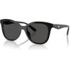 imageCoach Womens Hc8419u Universal Fit Square SunglassesBlackGrey Solid