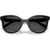imageCoach Womens Hc8419u Universal Fit Square SunglassesBlackGrey Solid